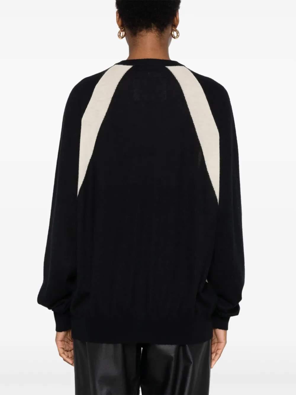 Frenckenberger Colour-block Sweater In Black