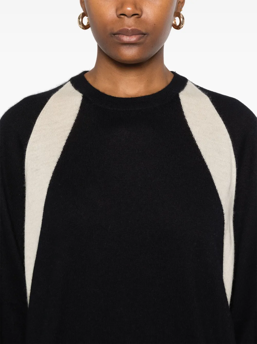 Frenckenberger Colour-block Sweater In Black