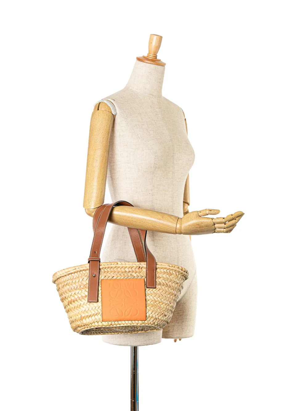 Cheap Loewe 2020 Mini Raffia Basket tote bag Women