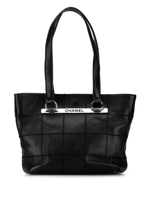 CHANEL 2005-2006 Caviar Choco Bar tote bag Women
