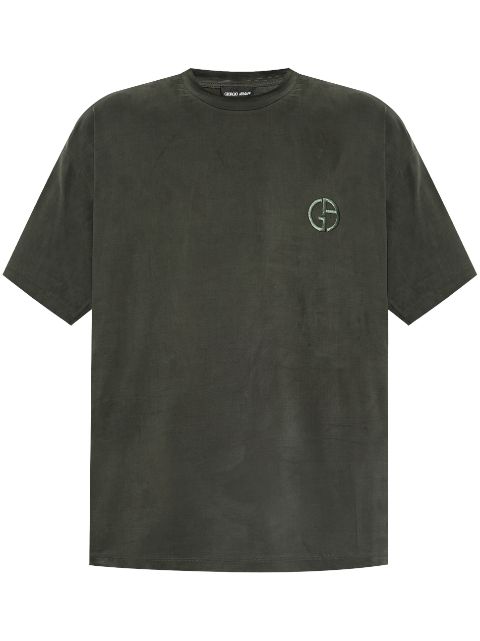 Giorgio Armani logo-embroidered T-shirt Men