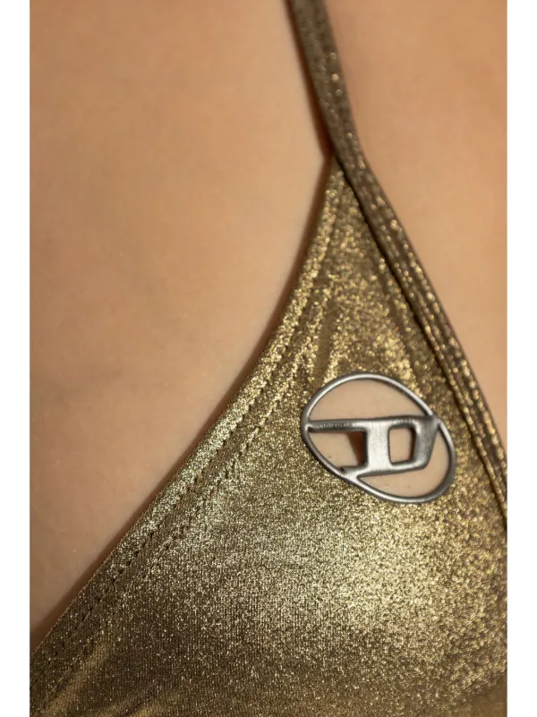 【いつでも特別感を演出】Diesel Lady-Utlt ビキニトップ&ボトム Women's Metallic bikini top | Gold | Diesel