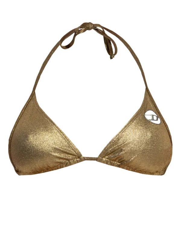 【いつでも特別感を演出】Diesel Lady-Utlt ビキニトップ&ボトム Women's Metallic bikini top | Gold | Diesel