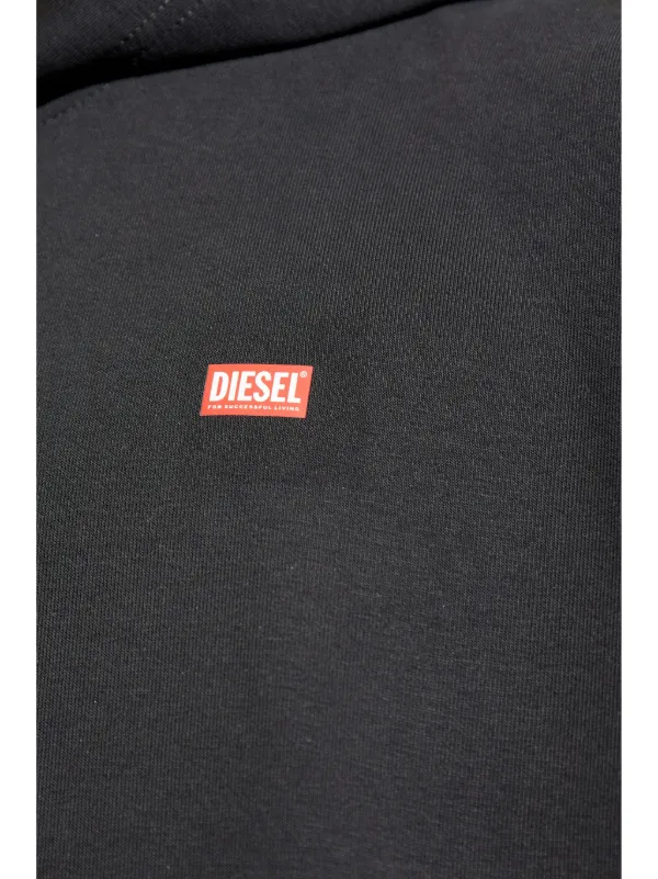 【送料&関税込】Diesel S-boxt-hood-r11 Hoodie Men's Hoodie with Diesel label | Black | Diesel