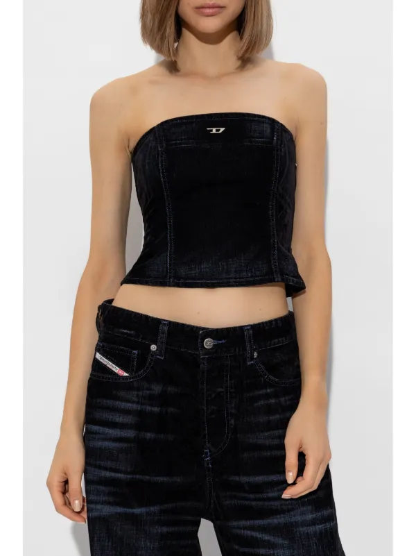 Diesel De-Ville-D トップ | ブラック | FARFETCH JP 人気 ディーゼル
