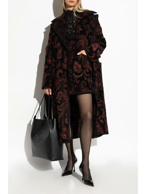 ETRO ペイズリーコート | レッド | FARFETCH JP