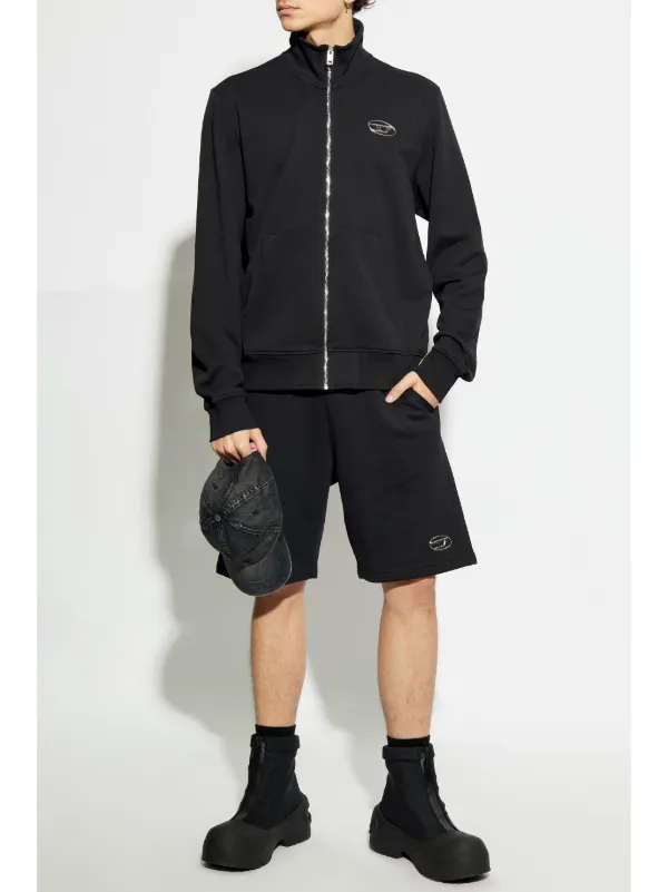 Diesel S-Ginni-Zip-Od Sweater | Black | FARFETCH