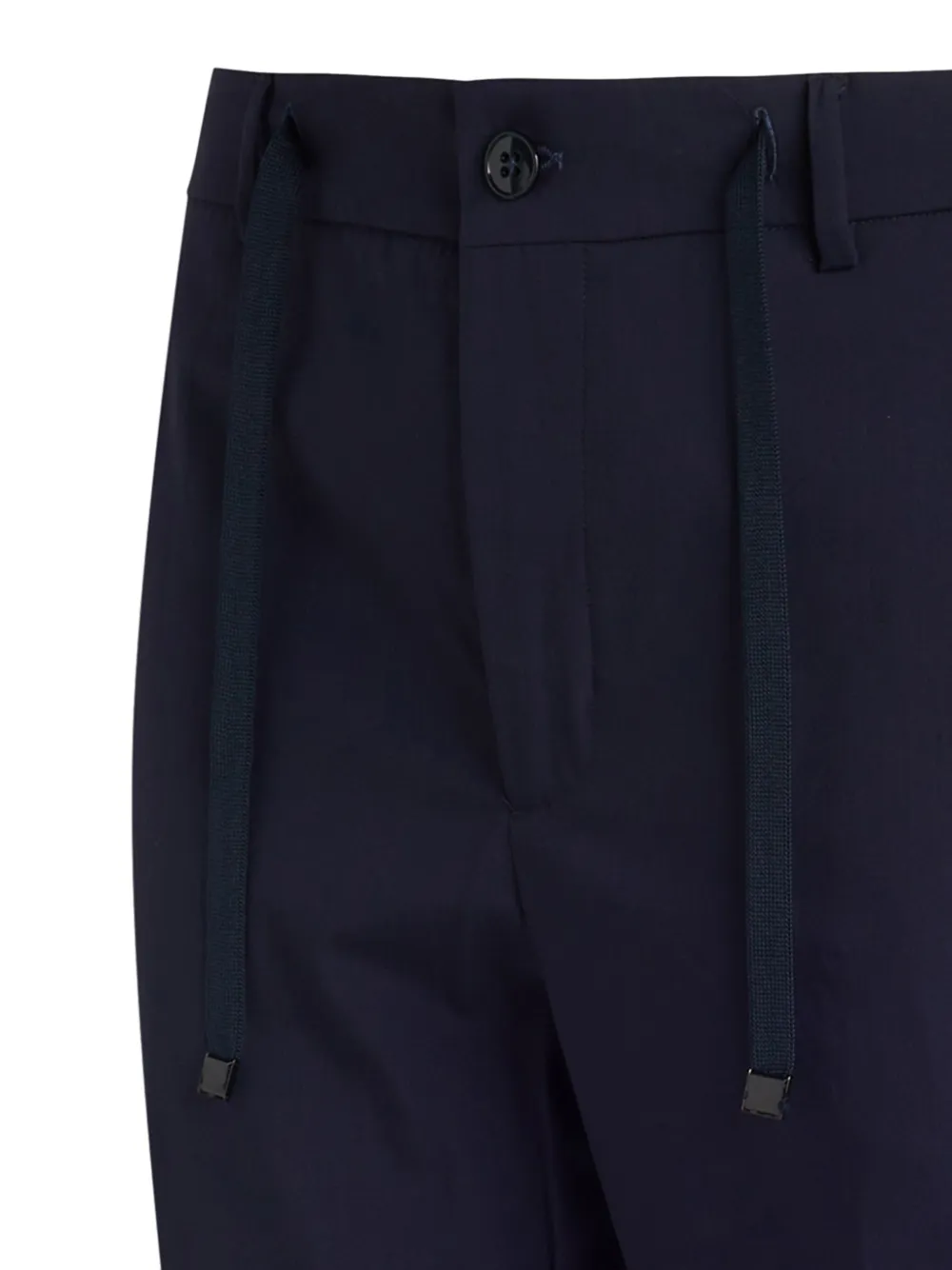 Shop Brian Dales Tapered Trousers In Blue