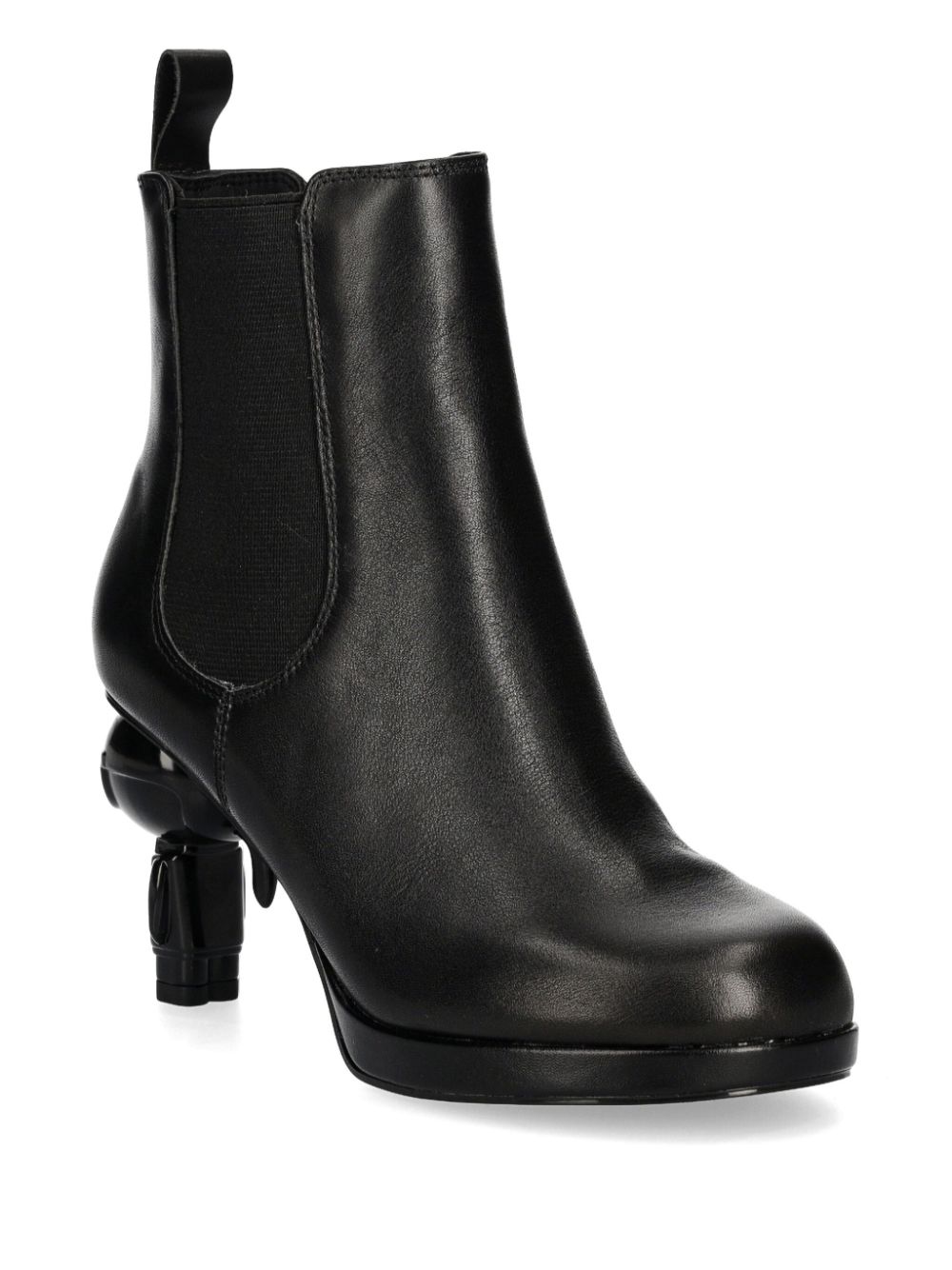 Karl Lagerfeld leather ankle boots - Zwart