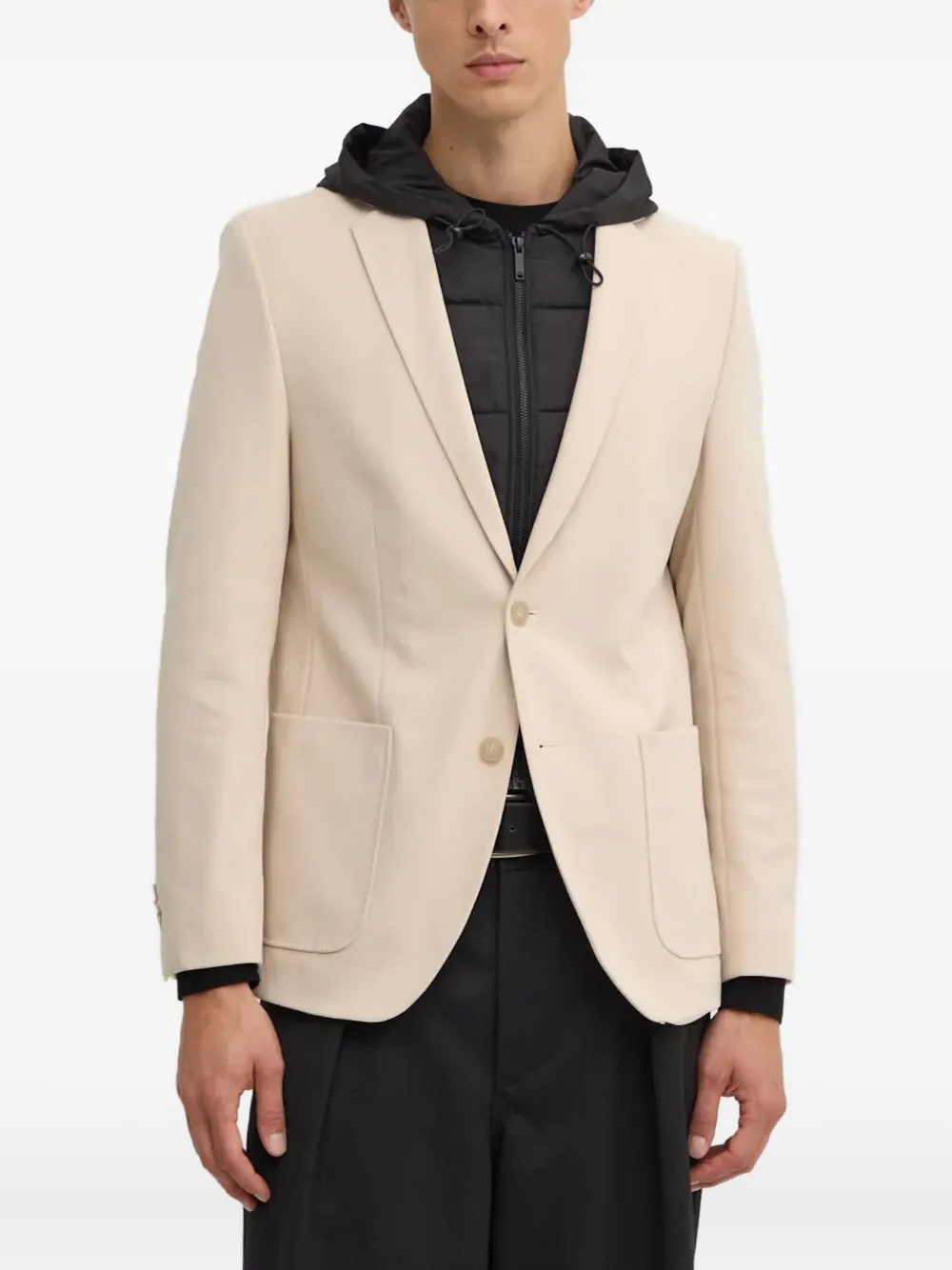 Karl Lagerfeld pocket single-breasted blazer | Neutrals | Image 1