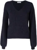 Ballantyne cable-knit jumper - Blue