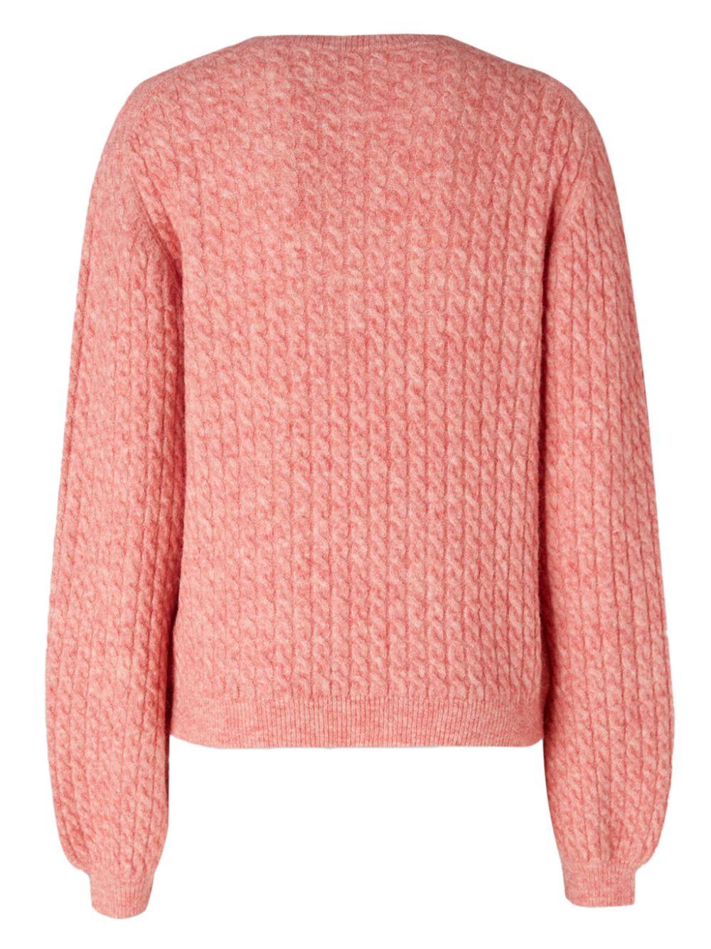 Ballantyne cable-knit jumper - Roze