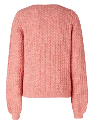 BALLANTYNE バランタイン カシミア ピンク ニットカーディガン