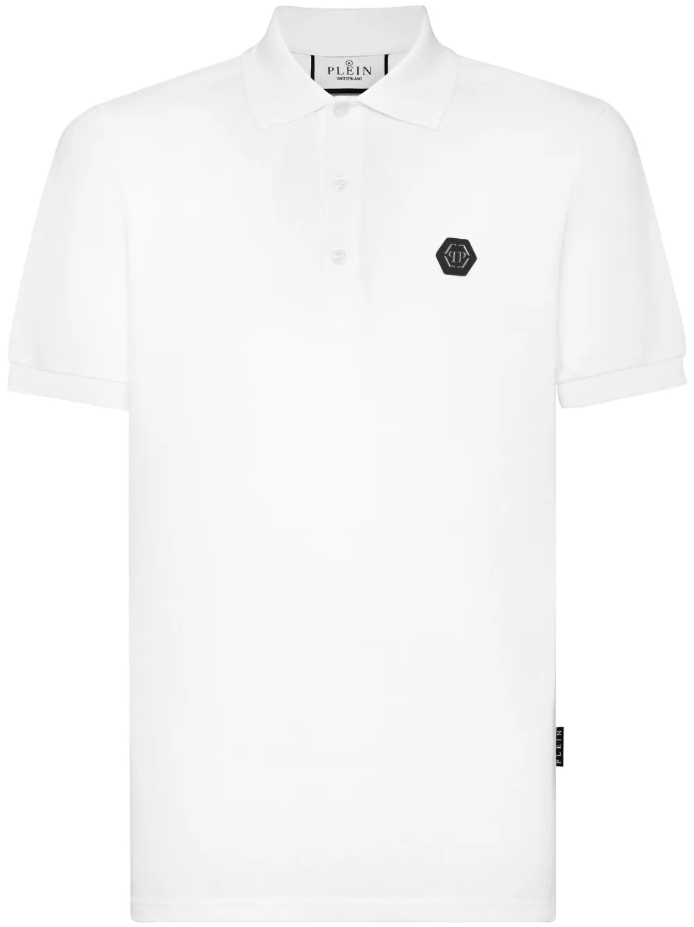 Philipp Plein Strass Teddy ポロシャツ - ホワイト Philipp Plein Strass Teddy ポロシャツ - ホワイト