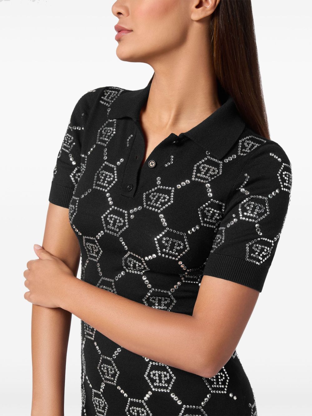 Philipp Plein monogram polo dress Women