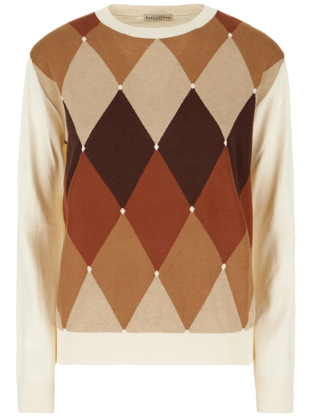Ballantyne argyle-intarsia jumper | Neutrals | Image 1