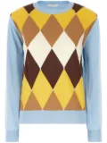 Ballantyne argyle-intarsia jumper - Blue