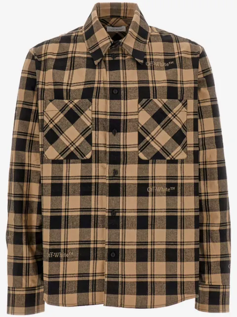 Off-White embroidered cotton shirt