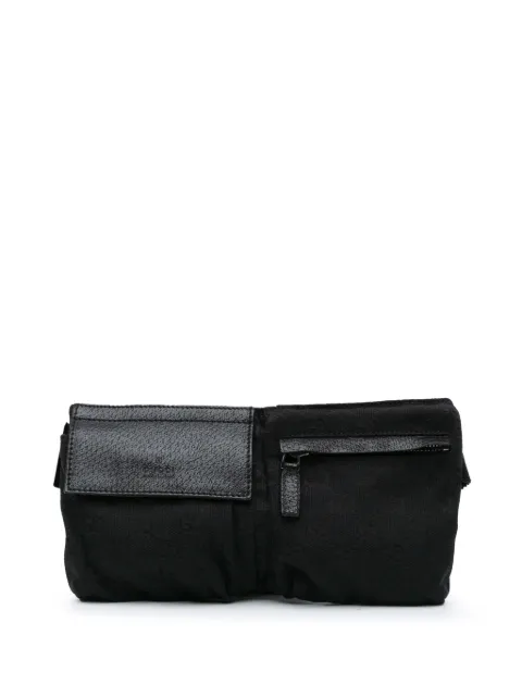 Gucci Pre-Owned 2000-2015 GG Canvas Double Pocket belt bag