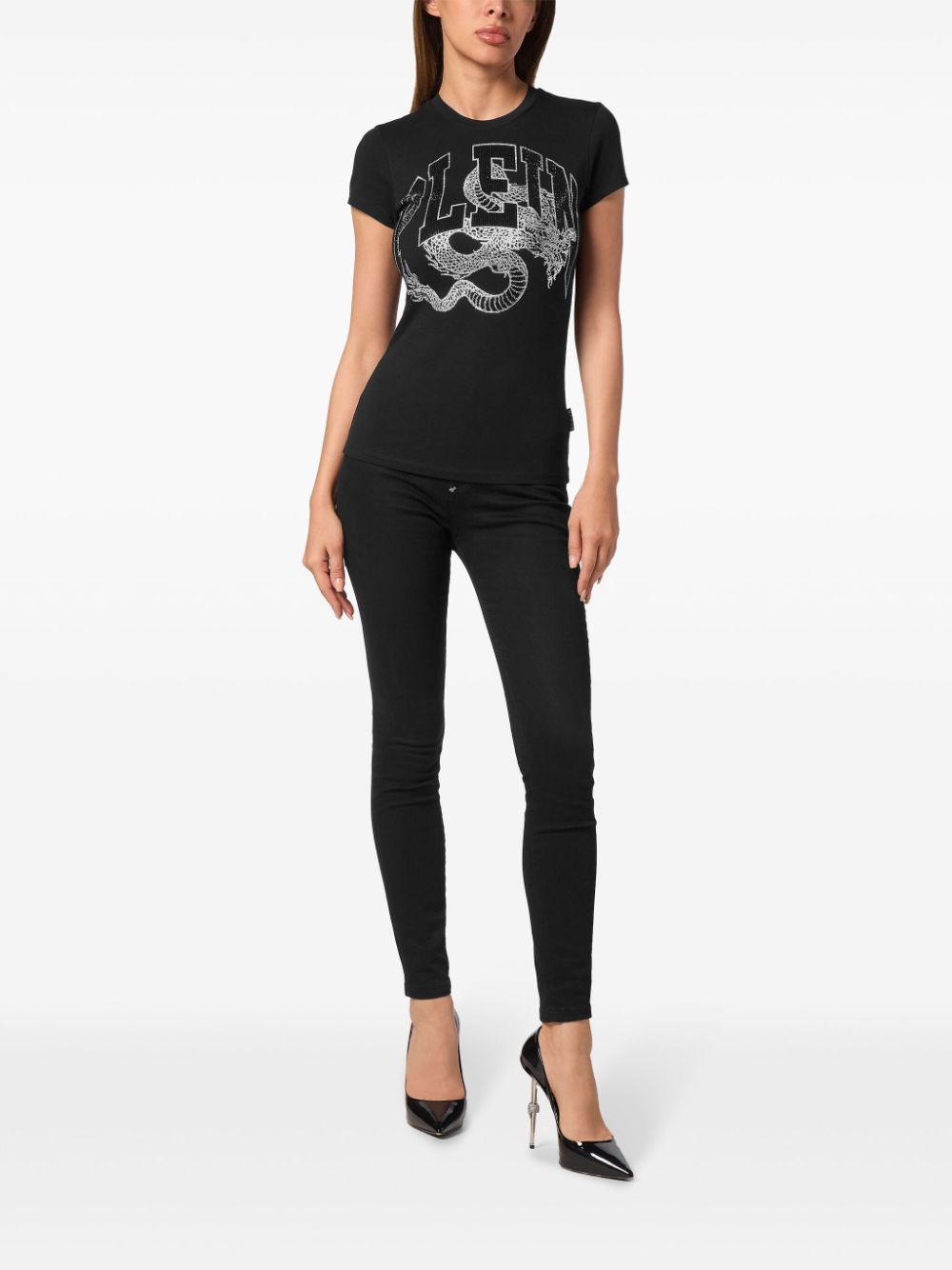 Philipp Plein Pure Dragon T-shirt - Zwart