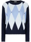 Ballantyne argyle-intarsia jumper - Blue