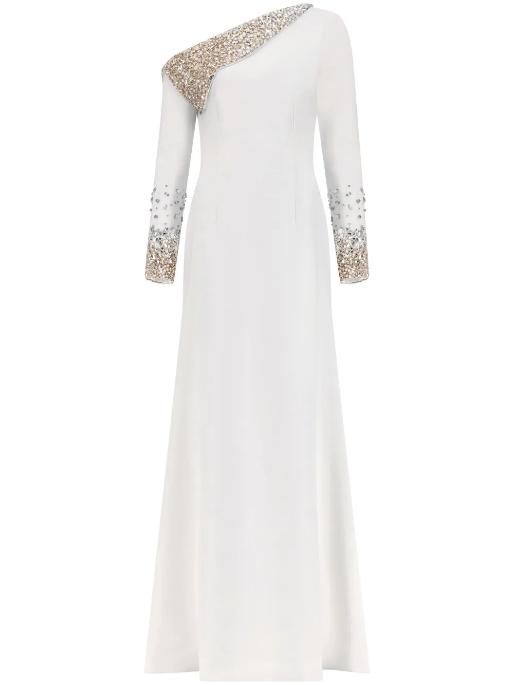 crystal-embellished gown