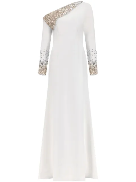 Dina Melwani crystal-embellished gown 