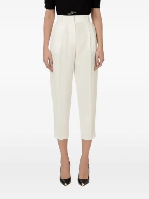 Elisabetta Franchi logo-plaque trousers