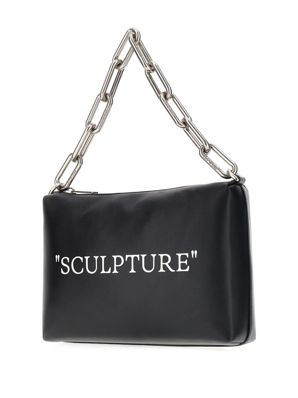 Off-White logo-print leather tote bag Women