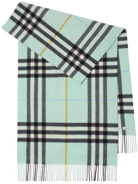 Burberry wide-check cashmere scarf Men