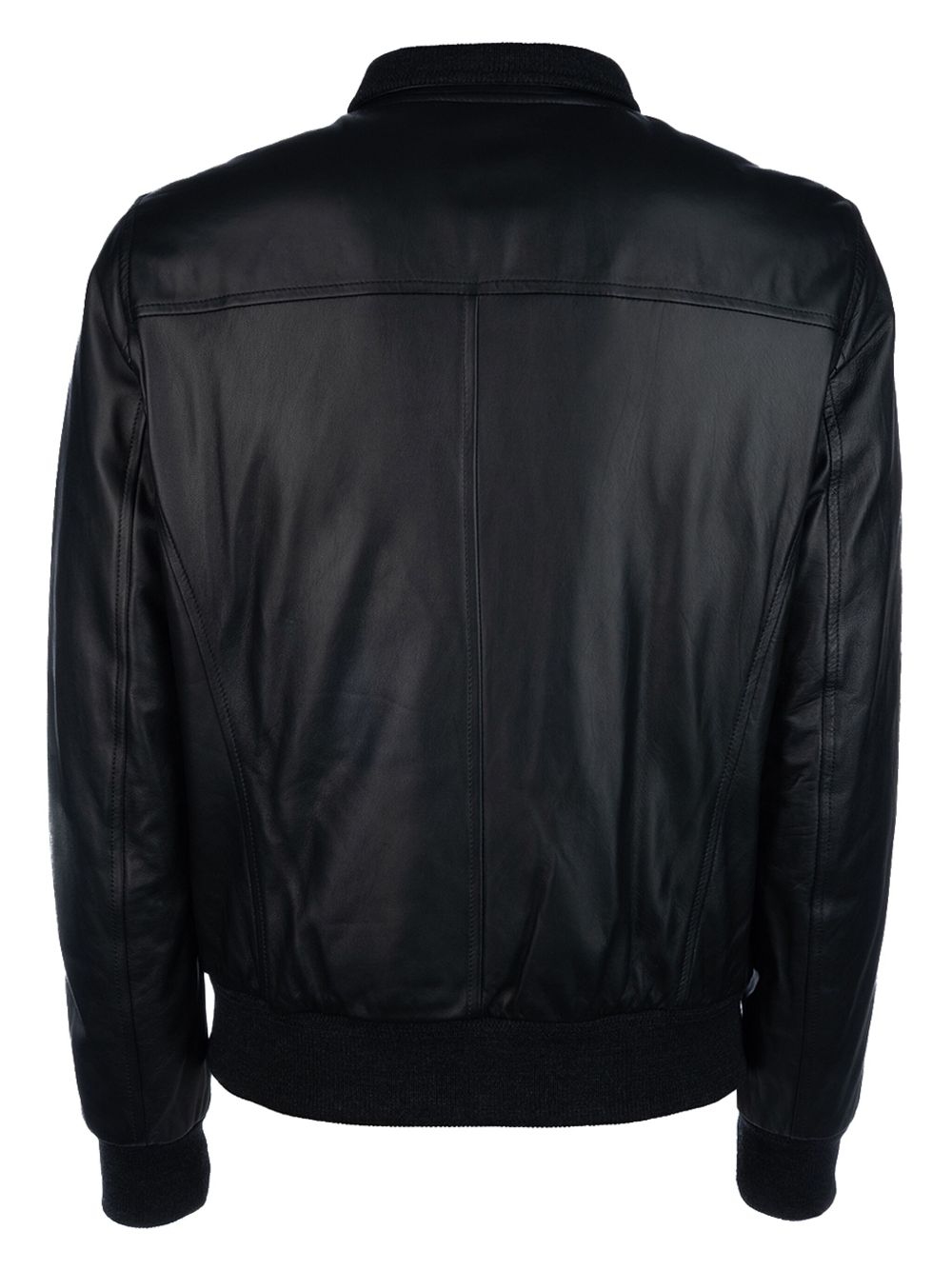 Stewart leather jacket - Zwart