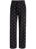 Dolce & Gabbana monogram-pattern jeans - Black