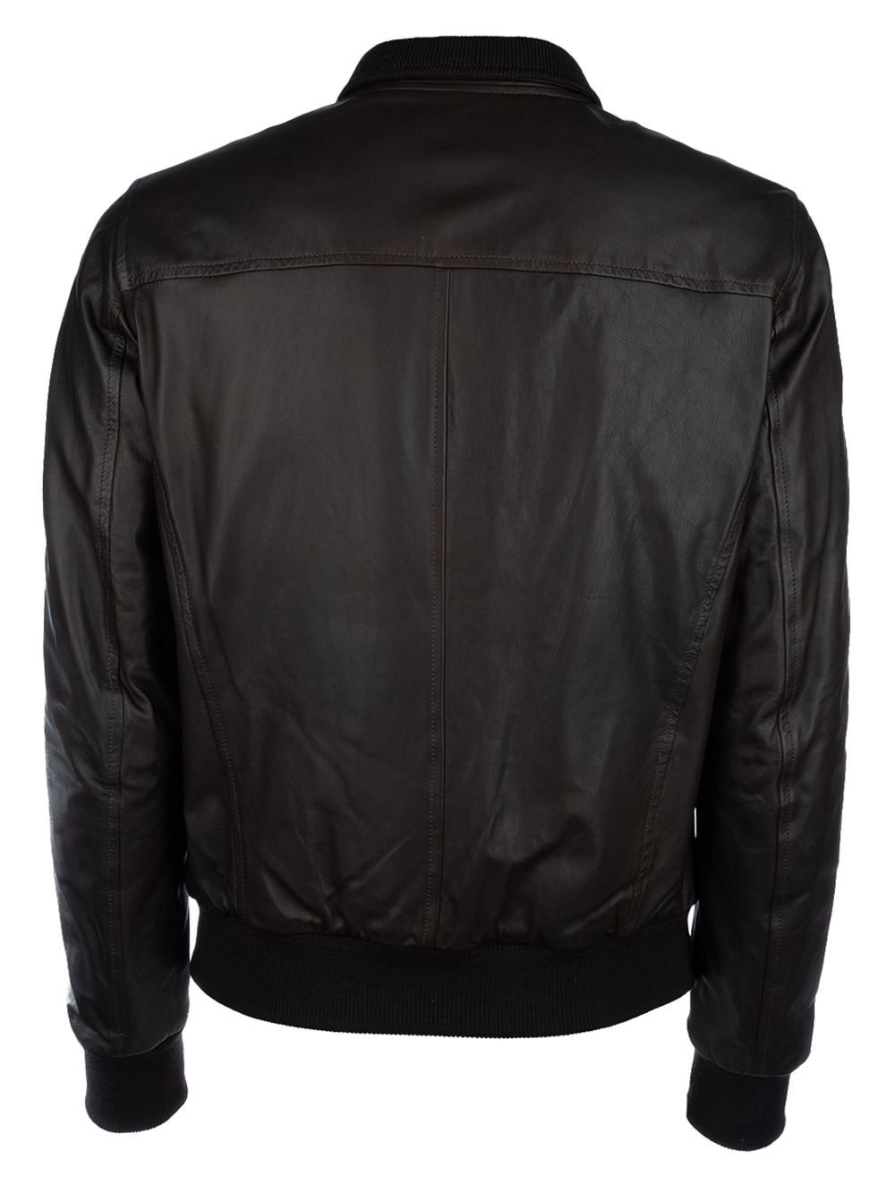 Stewart leather bomber jacket - Zwart