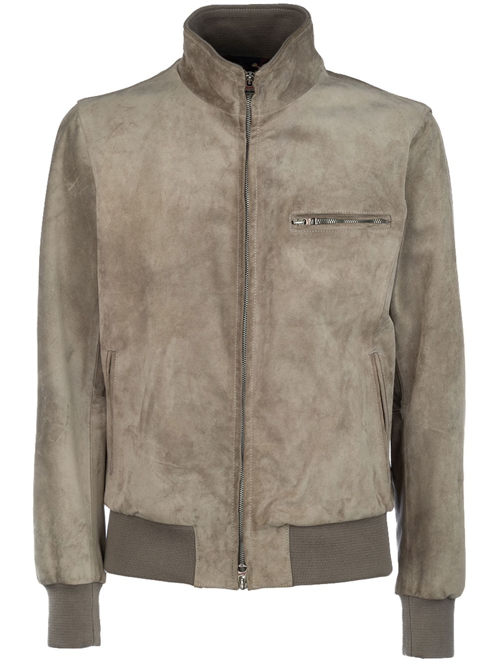 Stewart suede jacket - Neutrals