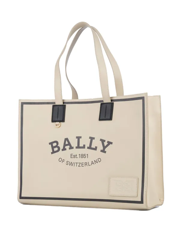 Bally logo-print Tote Bag | Neutrals | FARFETCH