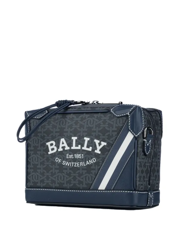Bally レザーショルダーバッグ | ブルー | FARFETCH JP