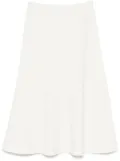 P.A.R.O.S.H. knitted midi skirt - White