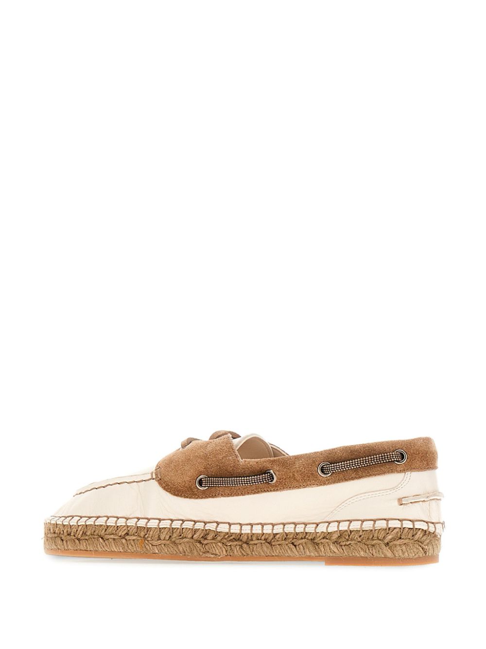 Brunello Cucinelli Leren loafers Wit