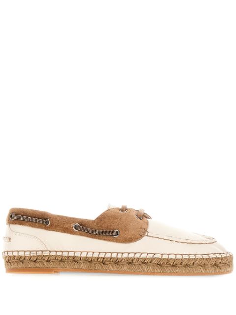 Brunello Cucinelli leather loafers Women