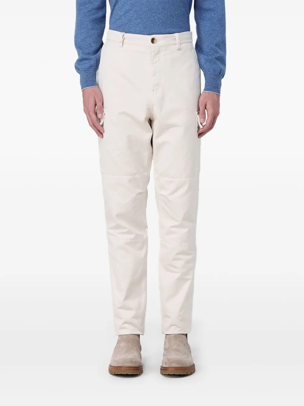 Brunello Cucinelli pantalon en coton | blanc | Image 1