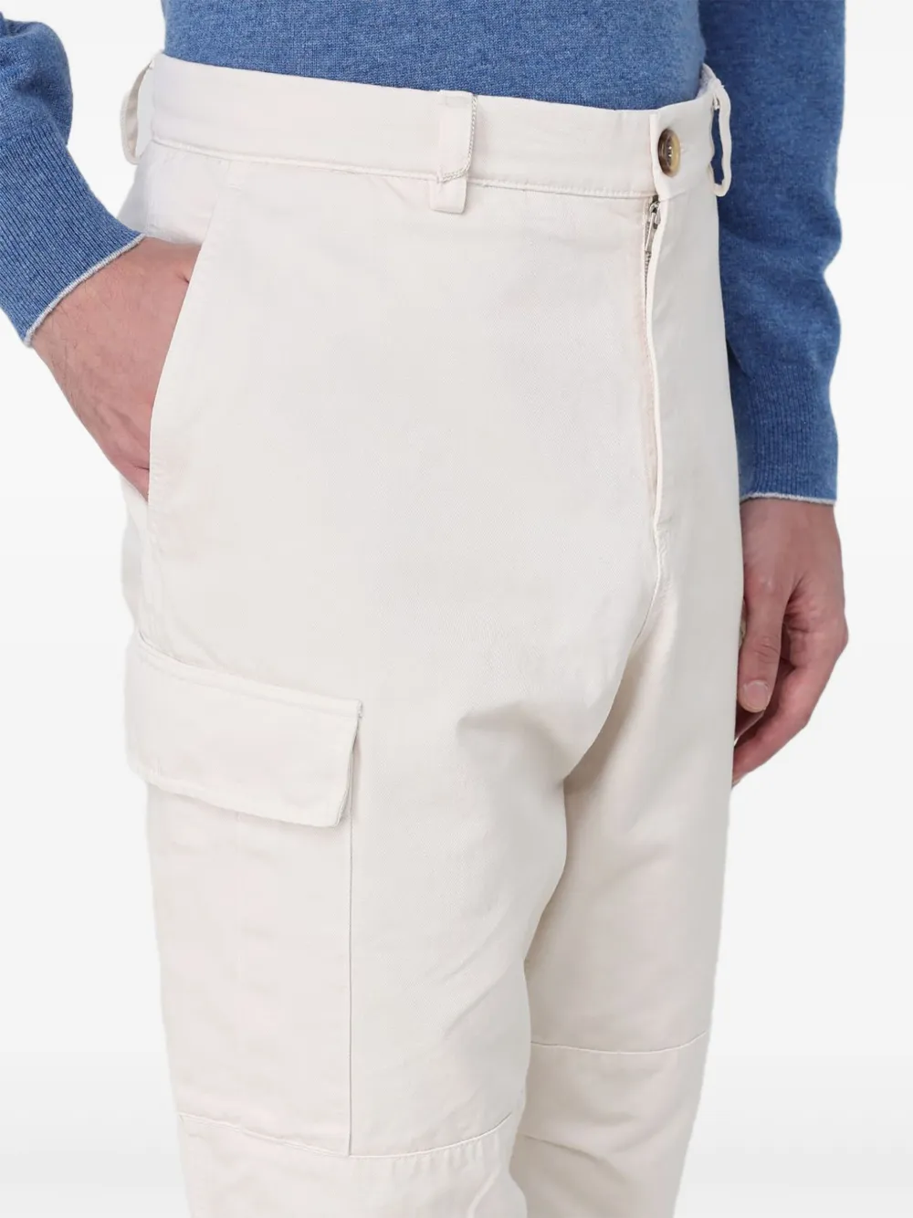 Brunello Cucinelli Katoenen broek Wit
