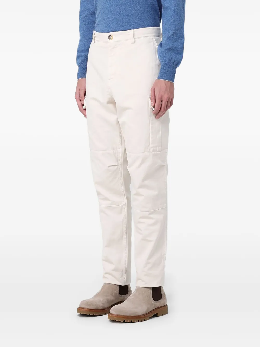 Brunello Cucinelli Katoenen broek Wit