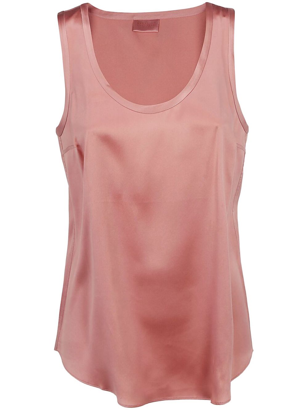 Brunello Cucinelli satin tank top - Pink