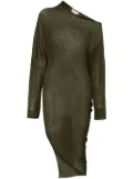 P.A.R.O.S.H. asymmetric midi dress - Green
