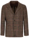 Barba checked blazer - Brown