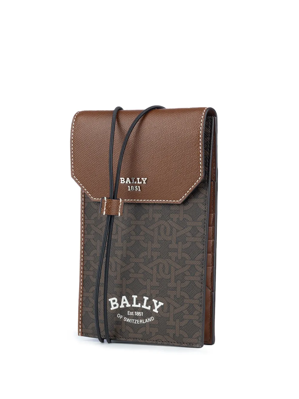 Bally Portemonnee met halsriem Bruin