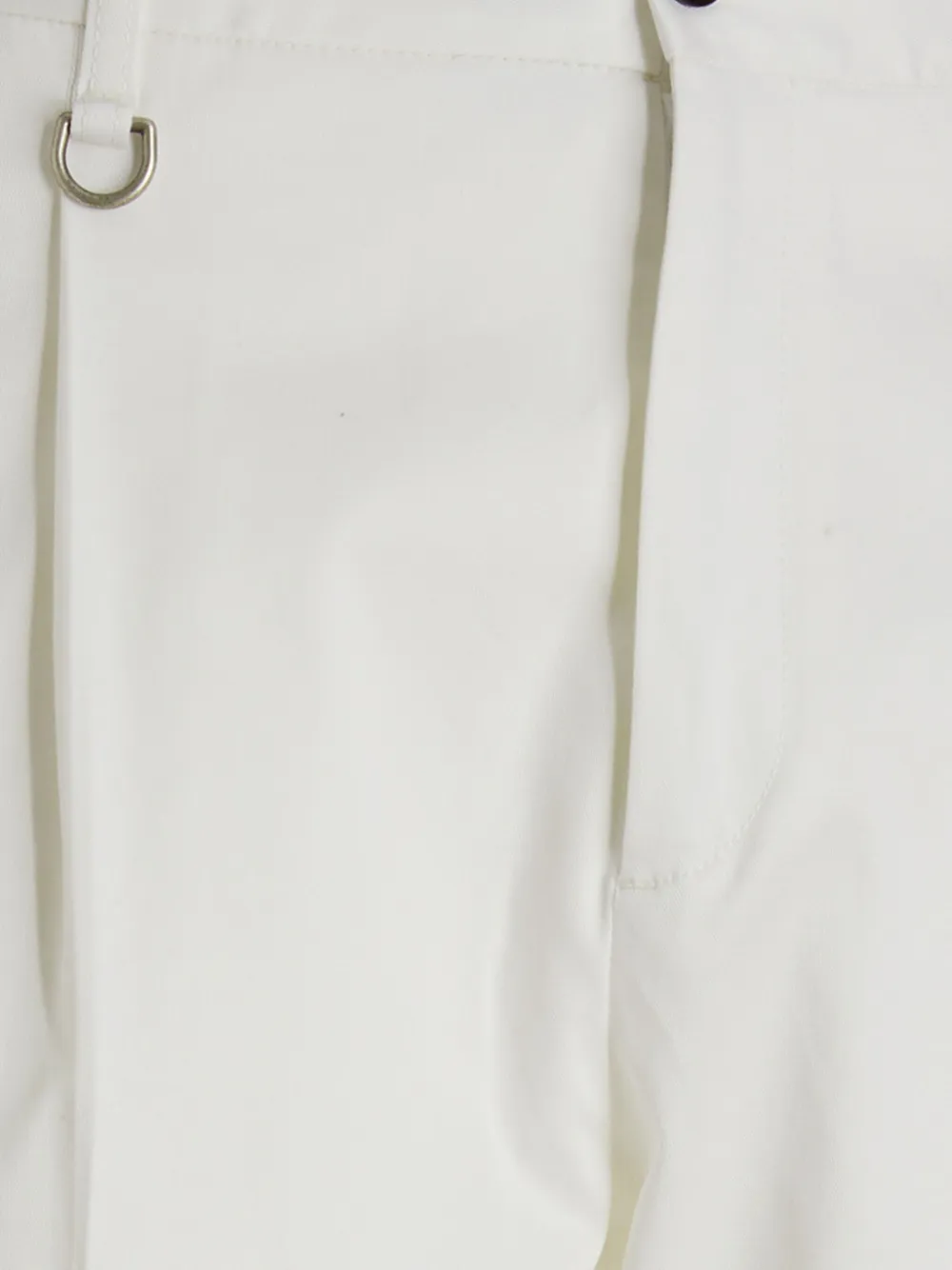 Paolo Pecora Broek met geplooid detail Wit