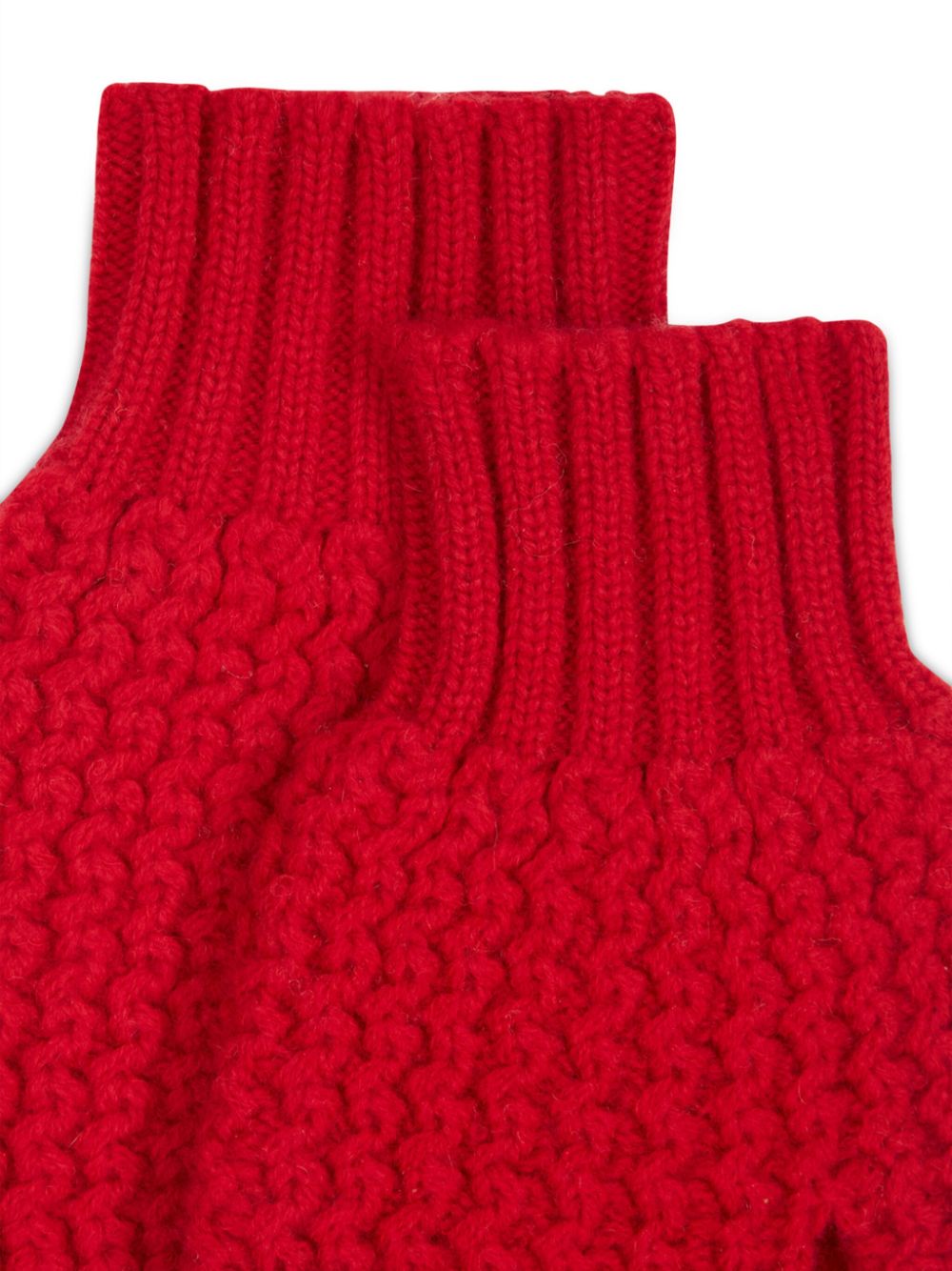 Ballantyne knitted mittens - Rood