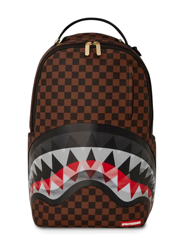 Sprayground Kid holographic effect Backpack Brown FARFETCH UK