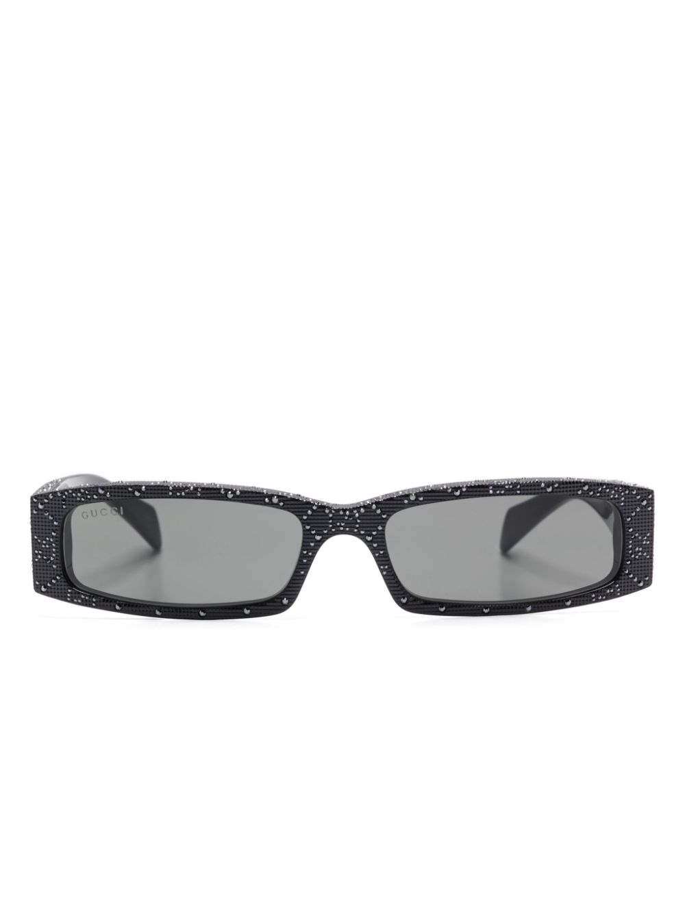 Gucci Eyewear Zonnebril met rechthoekig montuur Zwart